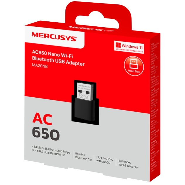 Wi-Fi адаптер Mercusys MA20NB - фото 3
