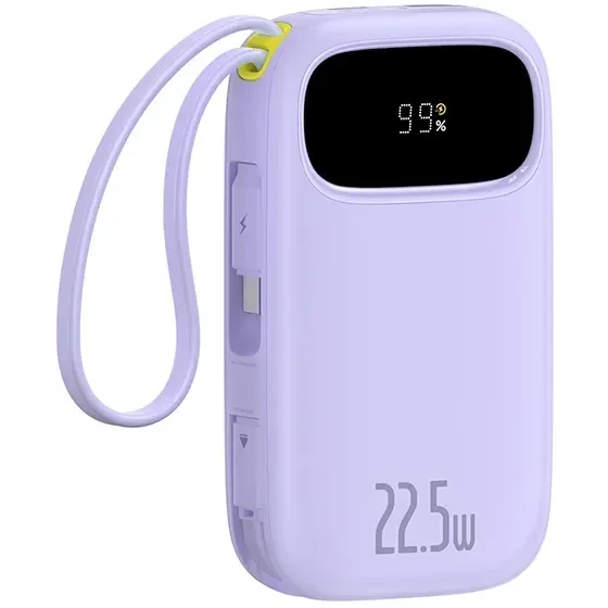 Внешний аккумулятор Baseus EnerFill FC31 Digital Display 10000mAh 22.5W Nebula Purple - P10082106513-00 - фото 2
