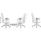 Офисное кресло Бюрократ CH-545/1D/418-BLACK