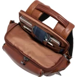 Рюкзак для ноутбука Piquadro Leather 14" with Wireless Charging Tobacco (CA7180W143/CU)