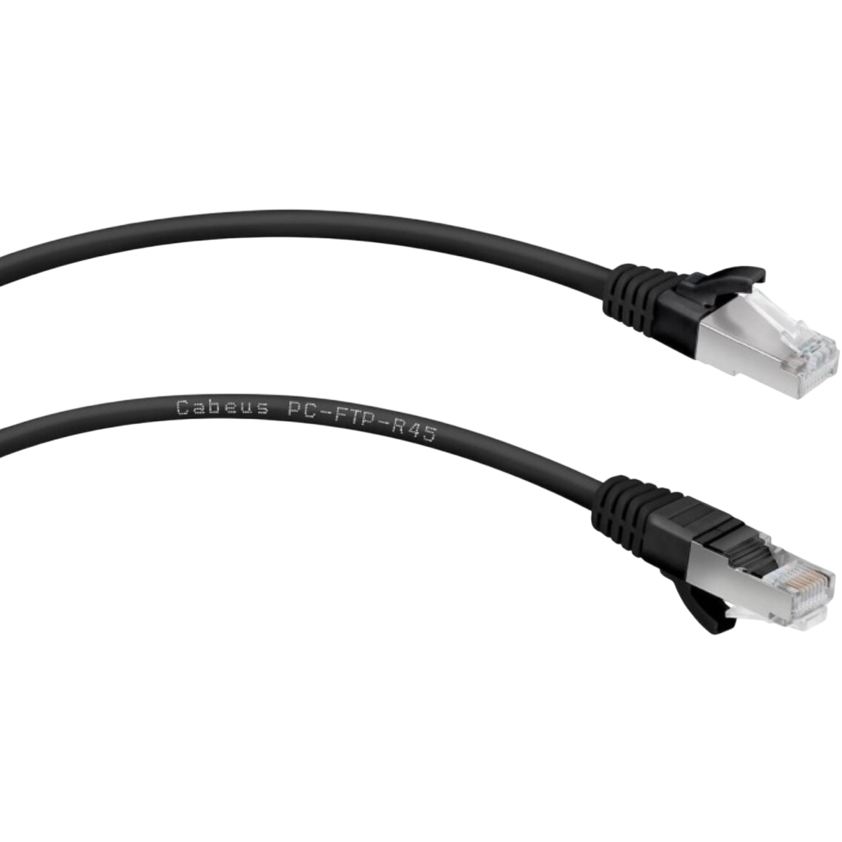 Патч-корд Cabeus PC-FTP-RJ45-Cat.6-2m-BK-LSZH, 2м
