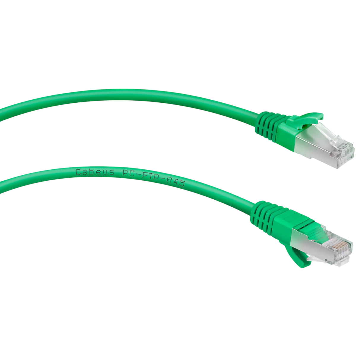 Патч-корд Cabeus PC-FTP-RJ45-Cat.6-2m-GN-LSZH, 2м