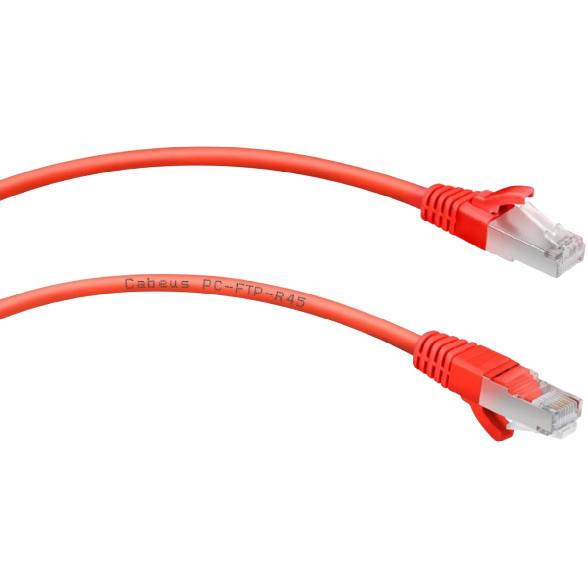 Патч-корд Cabeus PC-FTP-RJ45-Cat.6-1m-RD-LSZH, 1м
