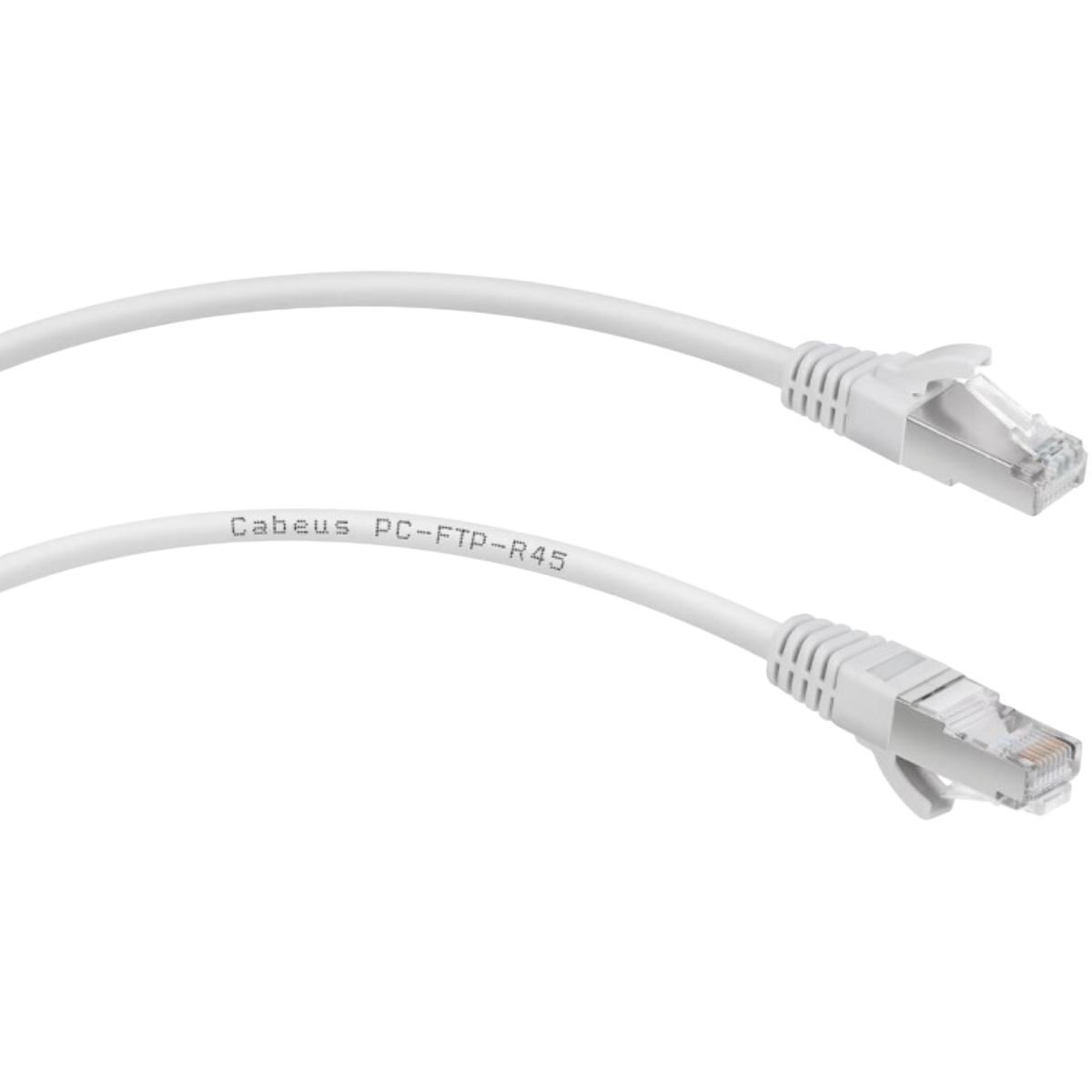 Патч-корд Cabeus PC-FTP-RJ45-Cat.6-0.3m-WH-LSZH, 0.3м