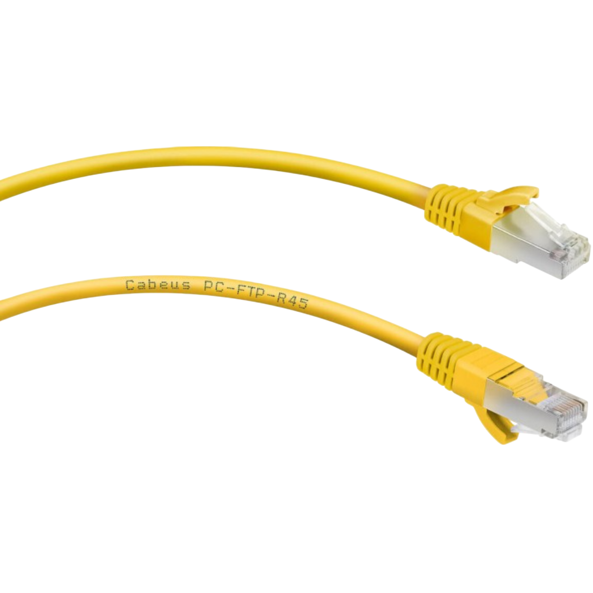 Патч-корд Cabeus PC-FTP-RJ45-Cat.6-0.5m-YL-LSZH, 0.5м