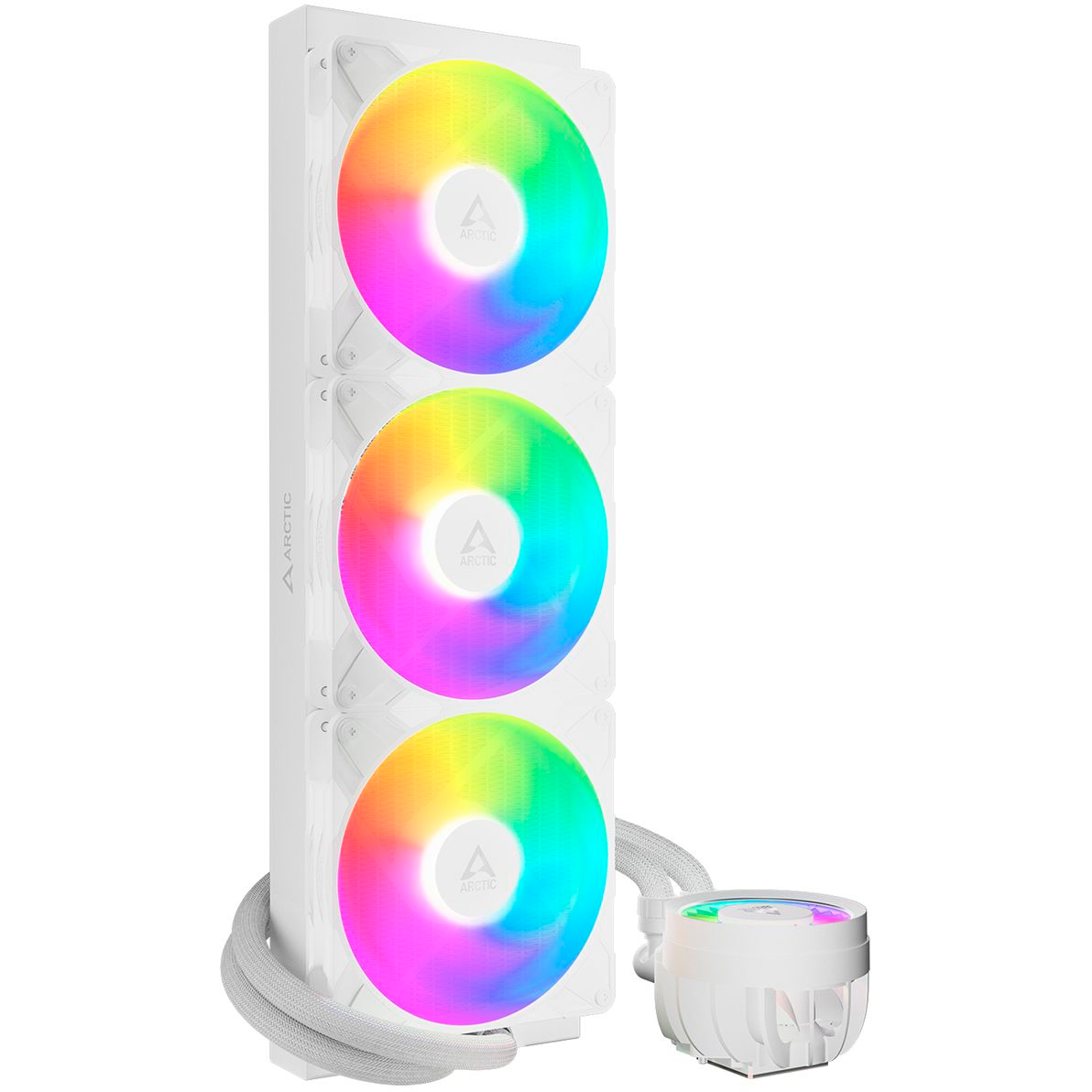 ..... Система жидкостного охлаждения Arctic Liquid Freezer III Pro 420 ARGB White, Б/У - ACFRE00189A - фото 2