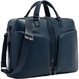 Сумка для ноутбука Piquadro Double-Zip 15.6" Leather Blue (CA7177W143/BLU)