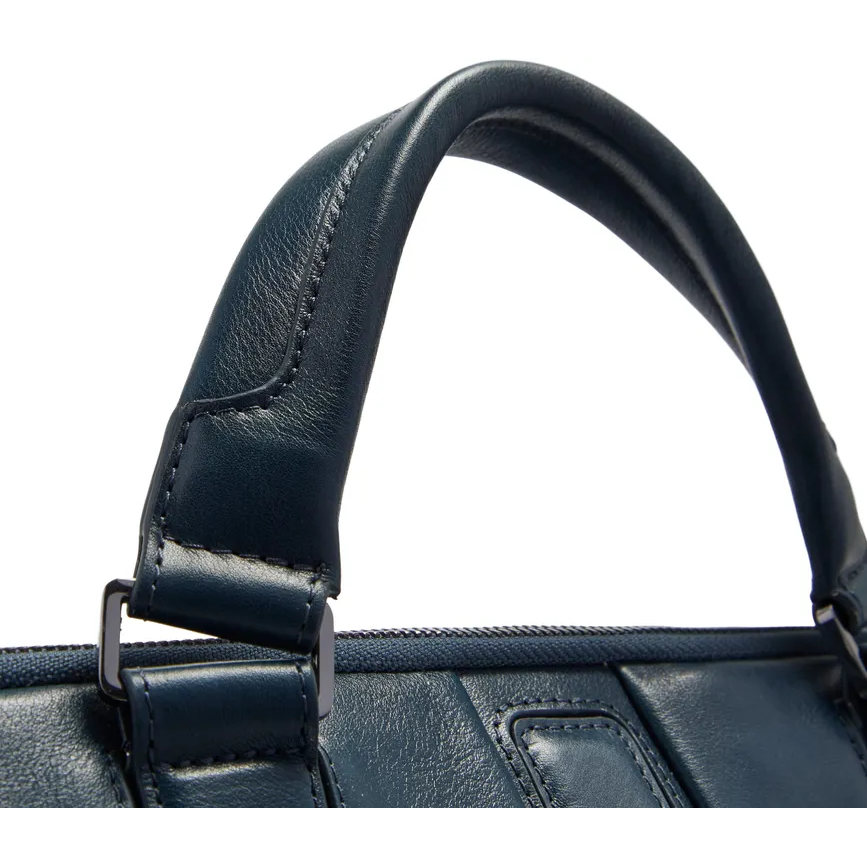 Сумка для ноутбука Piquadro Double-Zip 15.6" Leather Blue (CA7177W143/BLU) - фото 5
