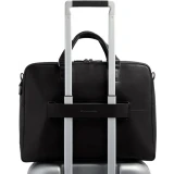 Сумка для ноутбука Piquadro Double-Zip 15.6" Leather Black (CA7177W143/N)