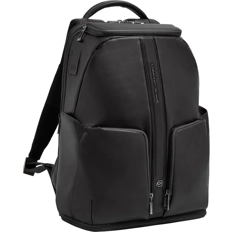 Рюкзак для ноутбука Piquadro Two-Compartment Leather 15.6" Black (CA7181W143/N)