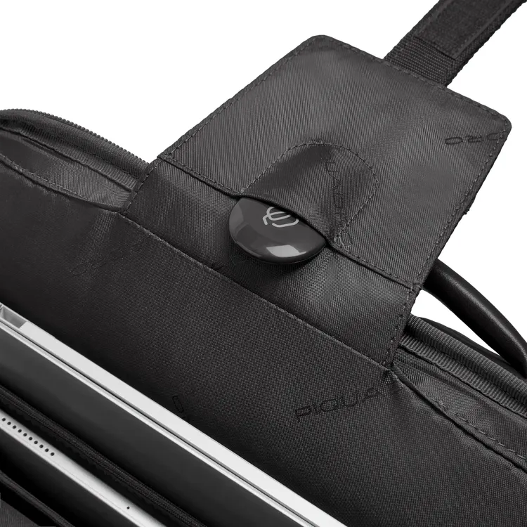 Рюкзак для ноутбука Piquadro Two-Compartment Leather 15.6" Black (CA7181W143/N) - фото 8