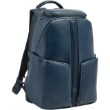 Рюкзак для ноутбука Piquadro Leather 15.6" with Wireless Charging Blue (CA7182W143/BLU)