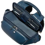 Рюкзак для ноутбука Piquadro Leather 15.6" with Wireless Charging Blue (CA7182W143/BLU)