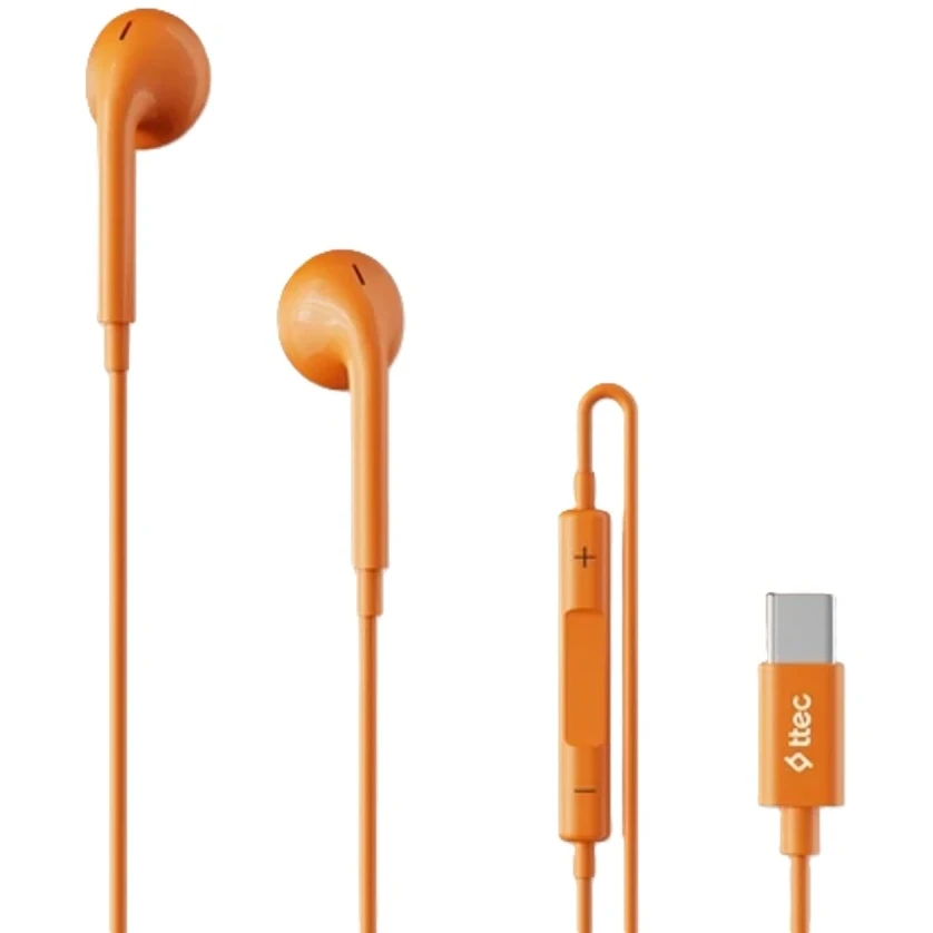 Гарнитура ttec Rio Fit USB-C Stereo Orange - 2KMM22T