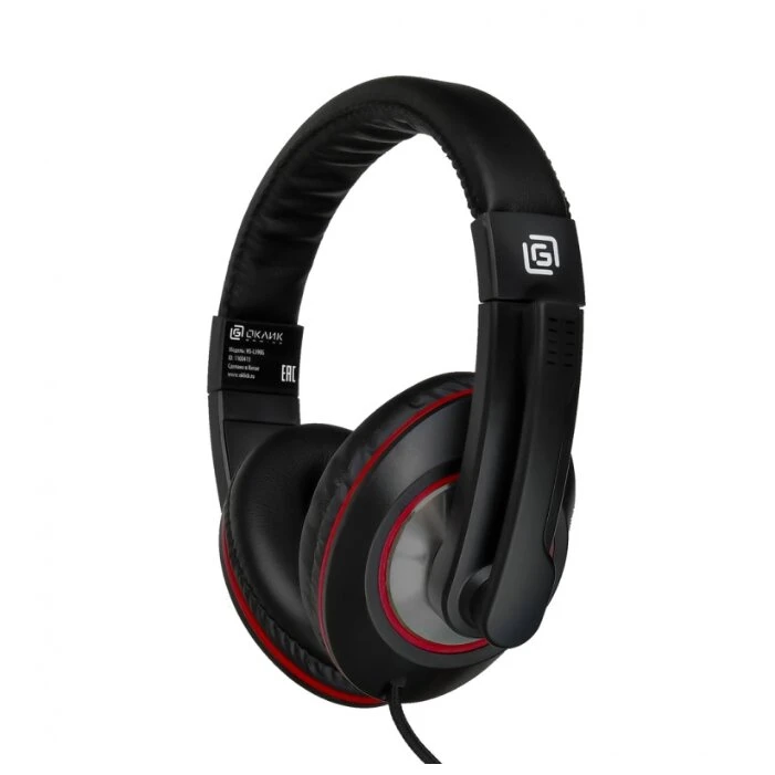Гарнитура Oklick HS-L390G Black/Red - фото 2