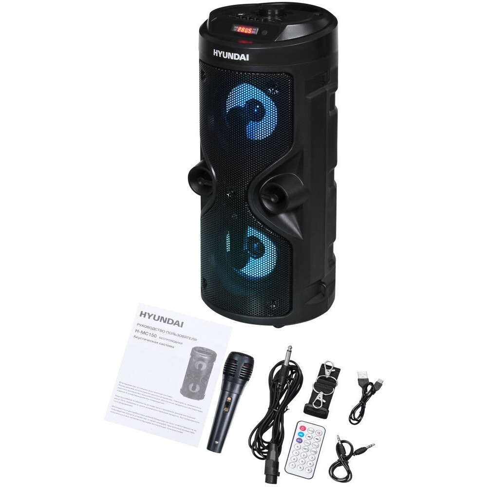Портативная акустика Hyundai H-MC150 Black - фото 5