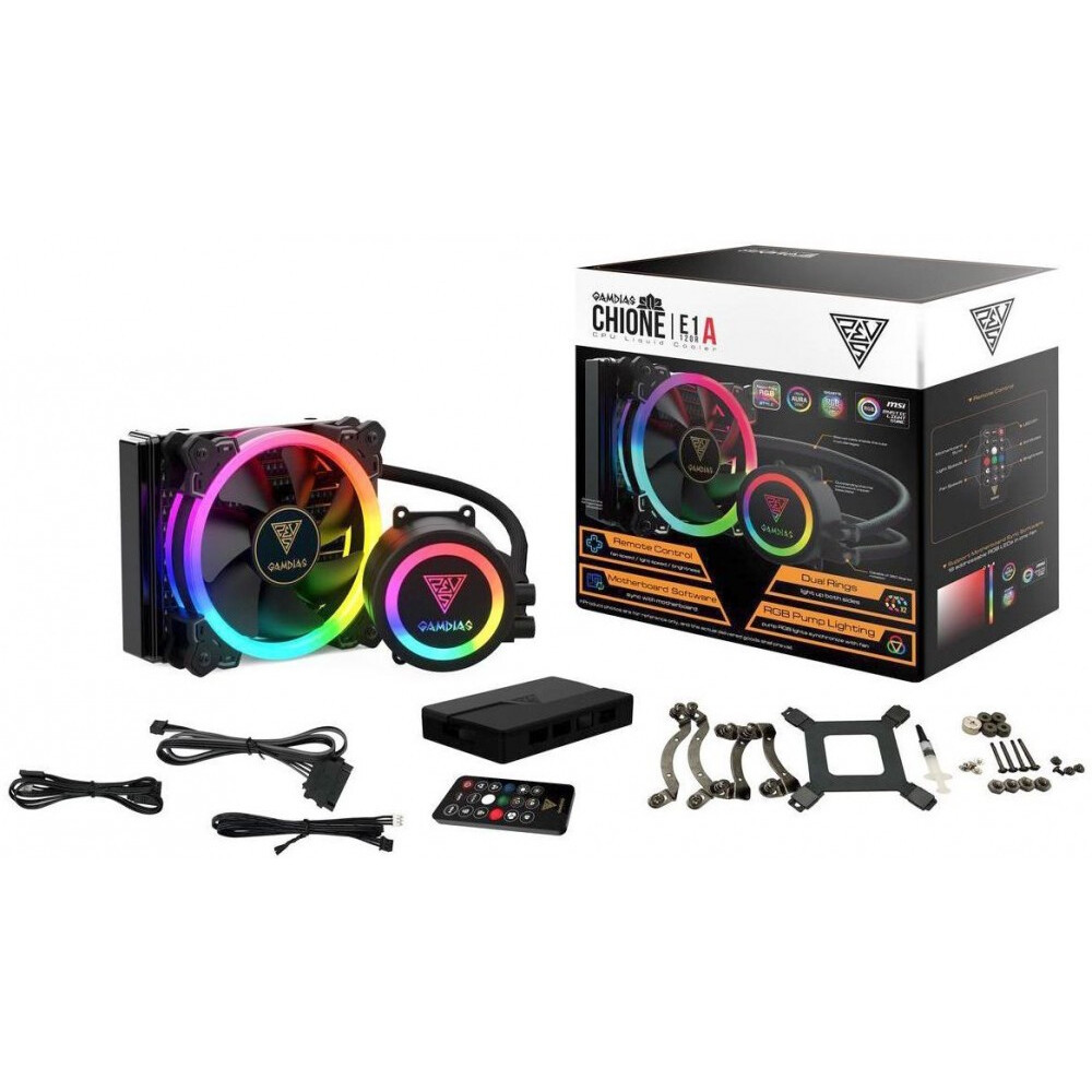 Система жидкостного охлаждения GAMDIAS CHIONE E1A-120R - GM-GFCHIE1A - фото 8