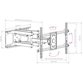 Кронштейн ARM MEDIA PARAMOUNT-70 Black