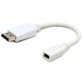 Переходник Mini DisplayPort (F) - DisplayPort (M), Gembird A-mDPF-DPM-001-W