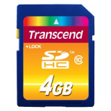 Карта памяти 4GB SD Transcend  (TS4GSDHC10)