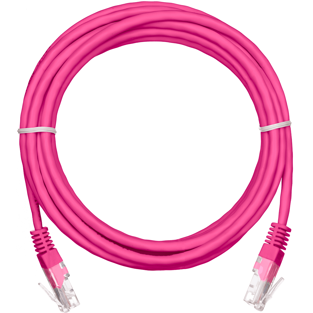 Патч-корд NETLAN EC-PC4UD55B-BC-PVC-100-PK-5, 10м, 5 шт.