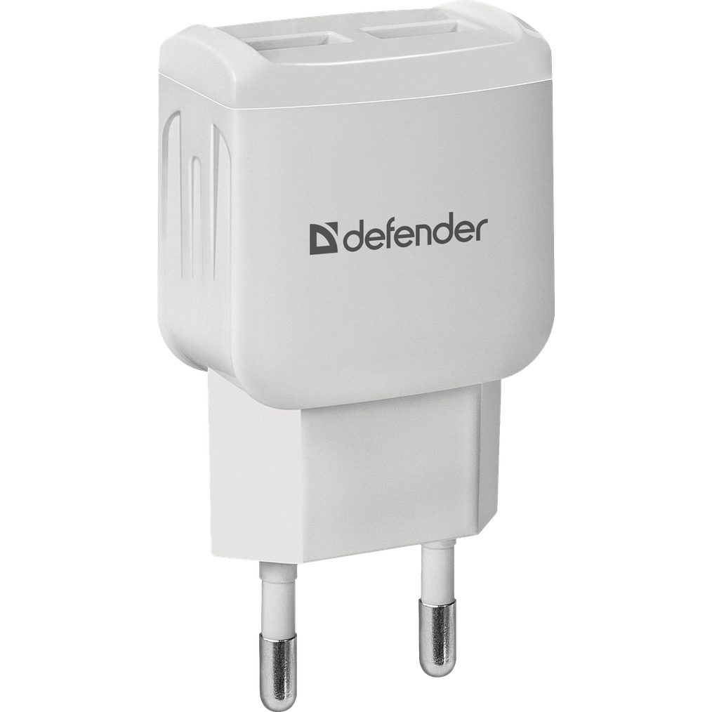Сетевое зарядное устройство Defender UPA-22 White - 83580 - фото 2