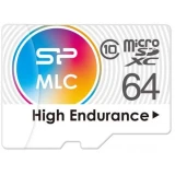 Карта памяти 64Gb MicroSD Silicon Power + SD адаптер  (SP064GBSTXIU3V10SP)