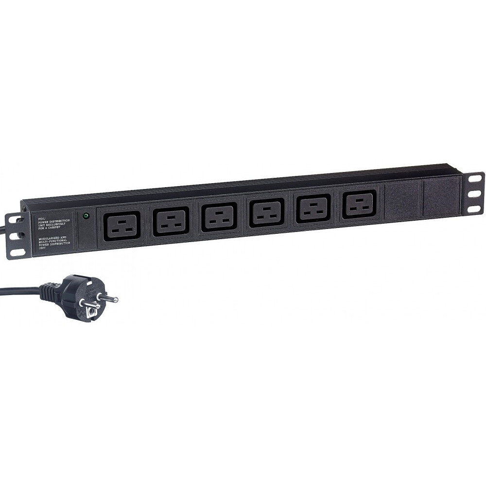 Блок розеток ExeGate PDU-19H013 Al-6C19-EU3CU-SW