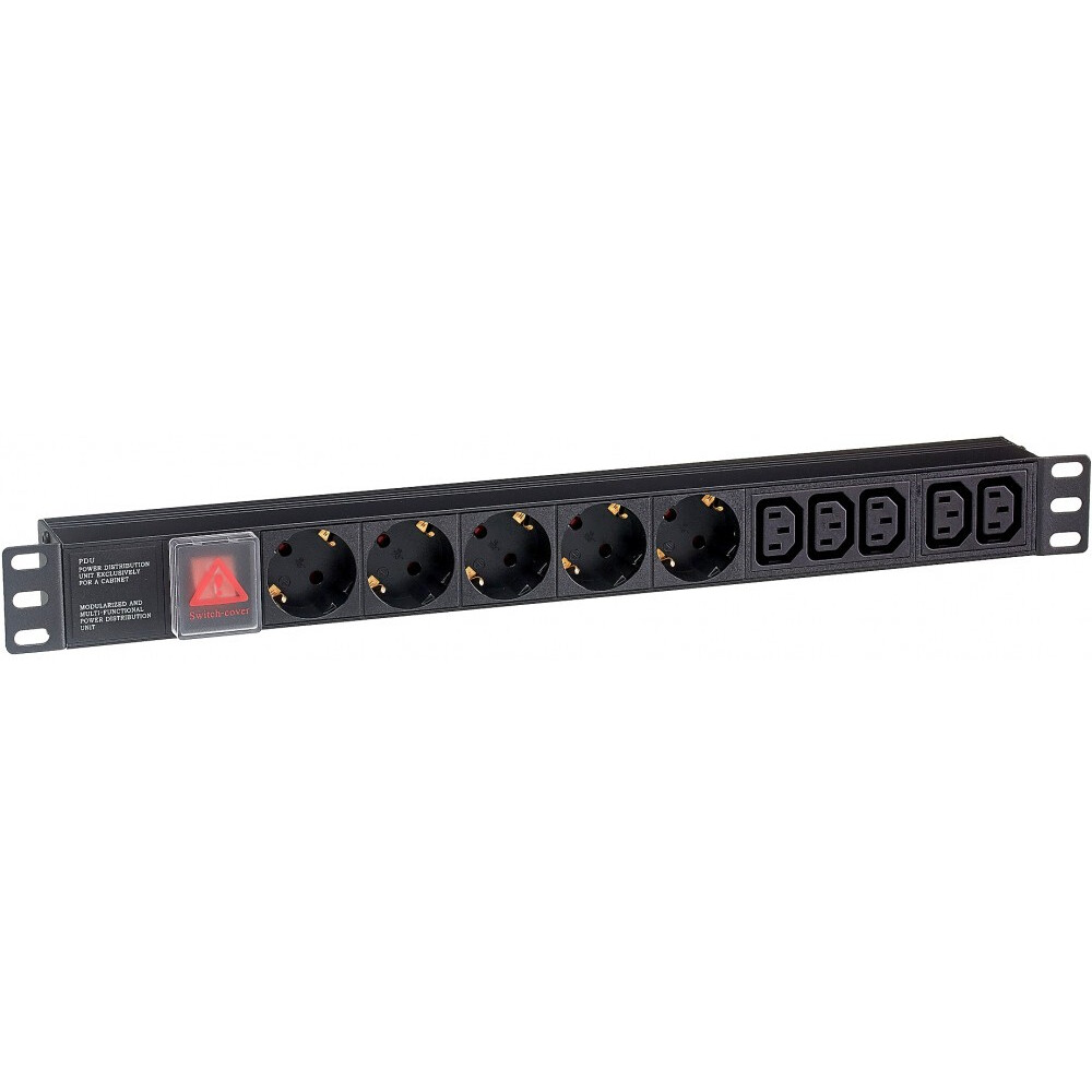 Блок розеток ExeGate PDU-19H008 Al-5C135S-C14-SW
