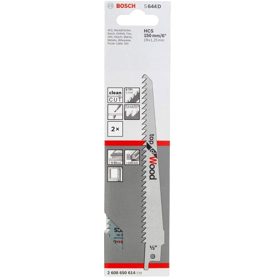 Полотно для сабельной пилы Bosch 2608650614