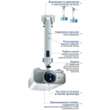 Кронштейн Kromax PROJECTOR-100 White (PROJECTOR-100/20196)