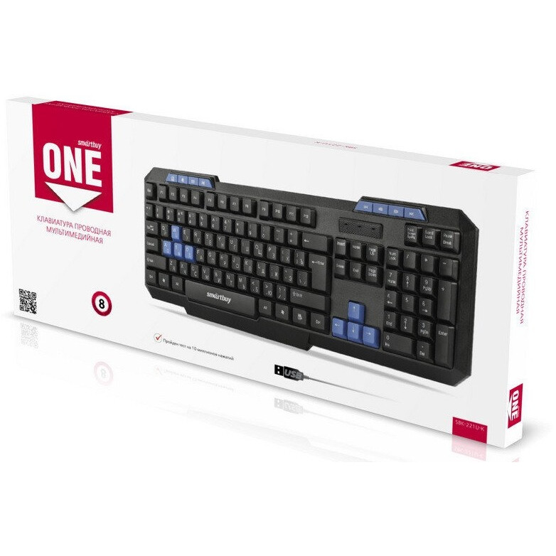 Клавиатура SmartBuy 221 Black - SBK-221U-K - фото 2