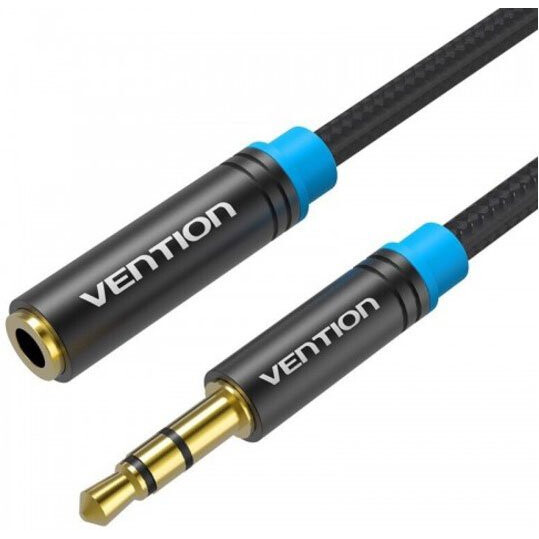 Кабель удлинительный 3.5 Jack (M) - 3.5 Jack (F), 0.5м, Vention VAB-B06-B050-M