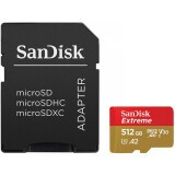 Карта памяти 512Gb MicroSD SanDisk Extreme + SD адаптер (SDSQXA1-512G-GN6MA)