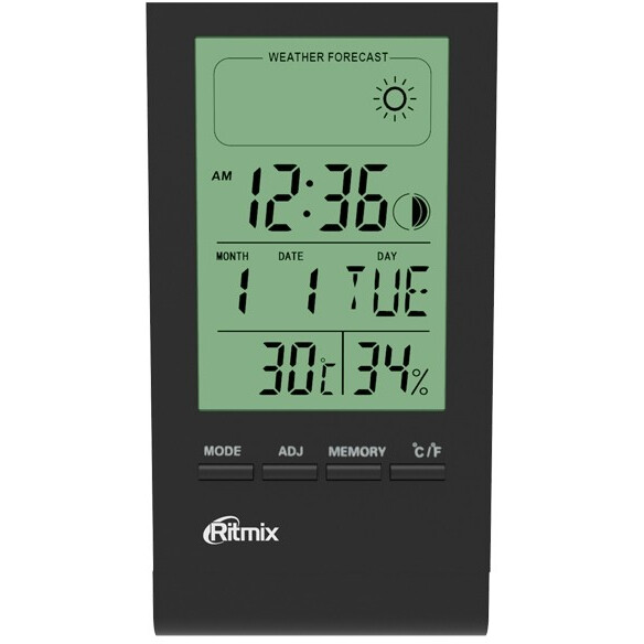 Метеостанция Ritmix CAT-040 Black - фото 2