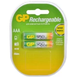 Аккумулятор GP (AAA, NiMH, 950mAh, 2 шт) (950AAAHC)