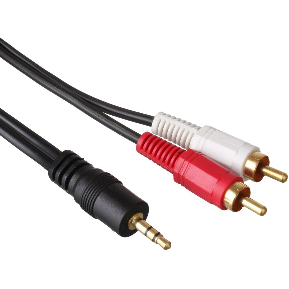 Кабель 3.5 Jack (M) - 2x RCA (M), 5м, ExeGate EX225928RUS