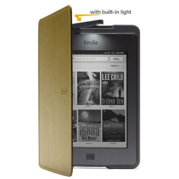 Чехол Amazon Kindle Touch Lighted Leather Cover Oliver Green - фото 2