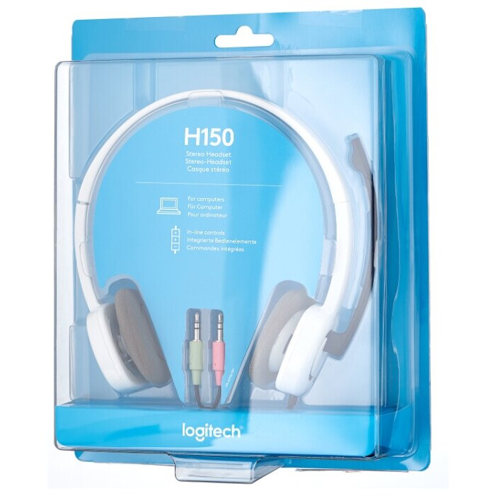 Гарнитура Logitech H150 Headset Stereo White (981-000350/000453) - фото 5