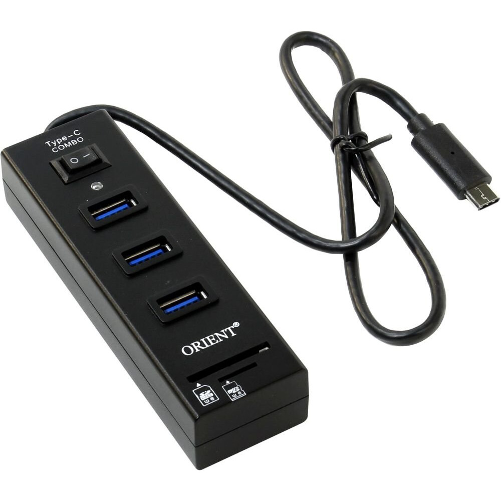 USB-концентратор Orient JK-331 Black: купить в интернет магазине Регард ...