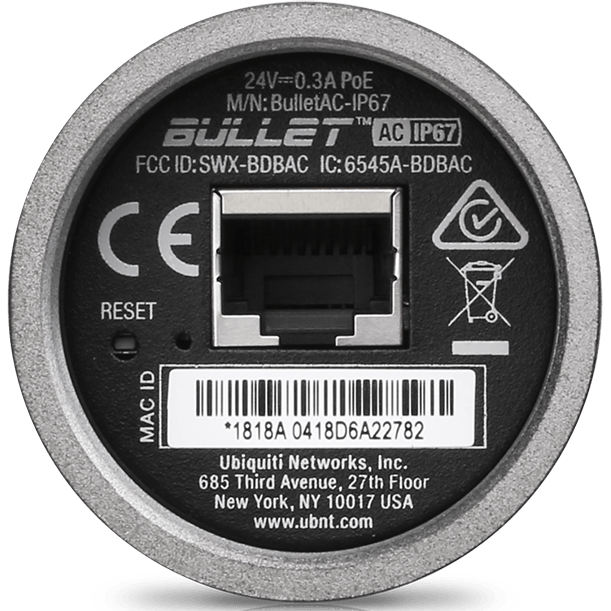 Wi-Fi точка доступа Ubiquiti Bullet AC IP67 - BULLETAC-IP67 - фото 2