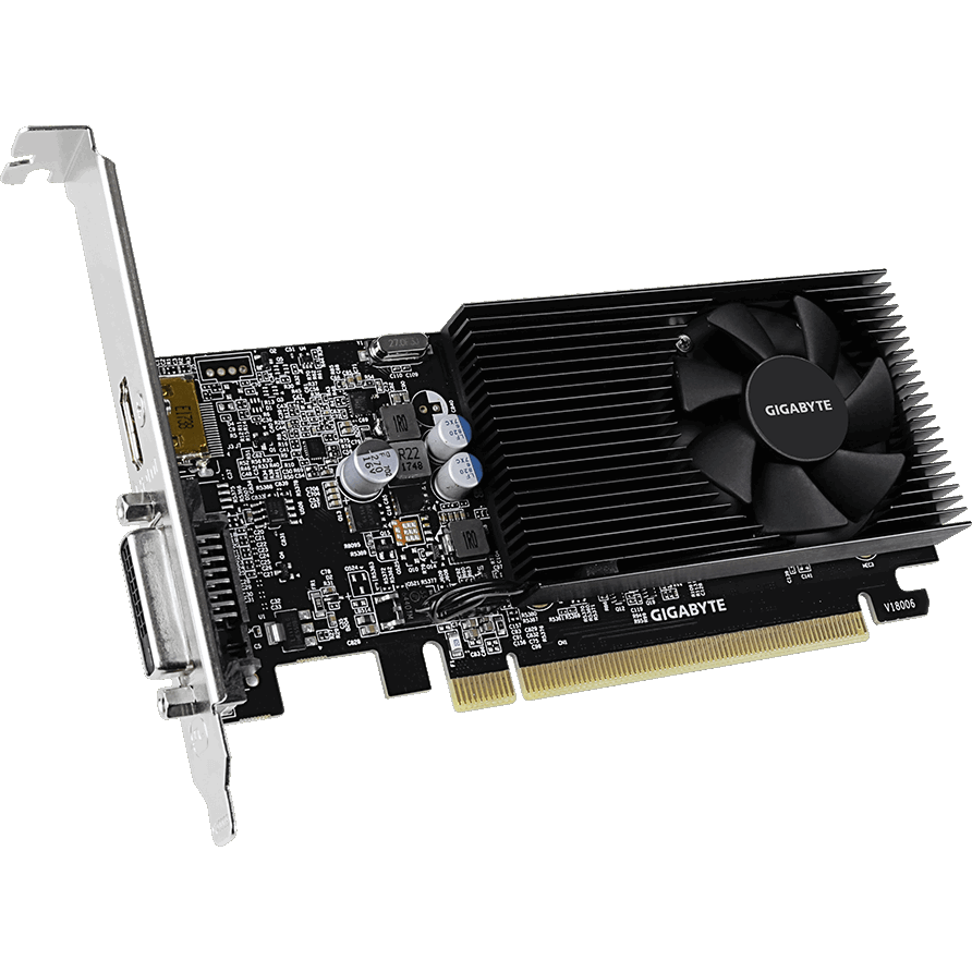 Видеокарта NVIDIA GeForce GT 1030 Gigabyte 2Gb (GV-N1030D4-2GL)