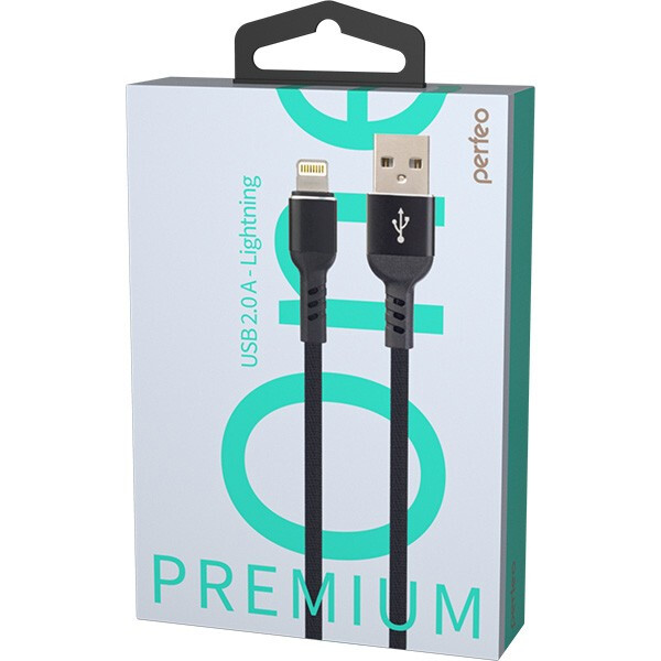Кабель USB - Lightning, 1м, Perfeo I4316