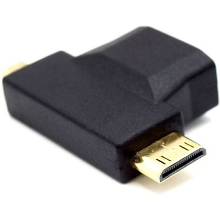 Переходник HDMI (F) - Micro HDMI/Mini HDMI (M), KS-IS KS-361