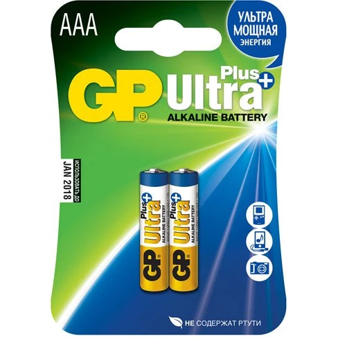 Батарейка GP 24AUP Ultra Plus Alkaline (AAA, 2 шт.)