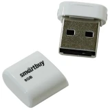 USB Flash накопитель 8Gb SmartBuy Lara White (SB8GBLARA-W)