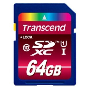 Карта памяти 64Gb SD Transcend (TS64GSDXC10U1)