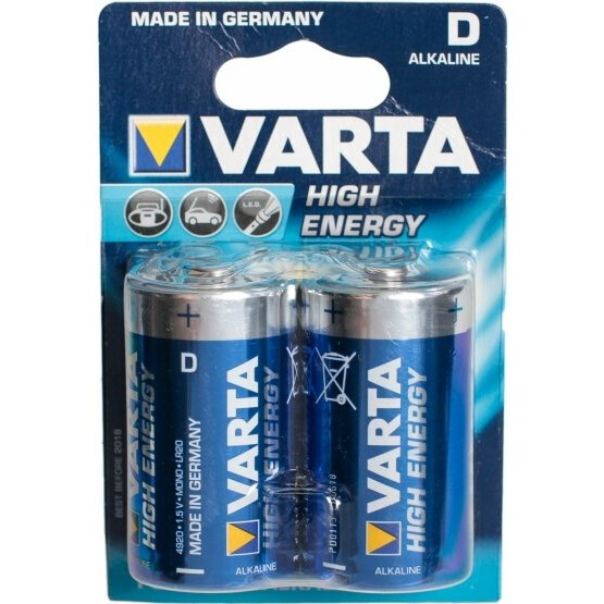 Батарейка Varta High Energy / Longlife Power (D, 2 шт) - 04920121412