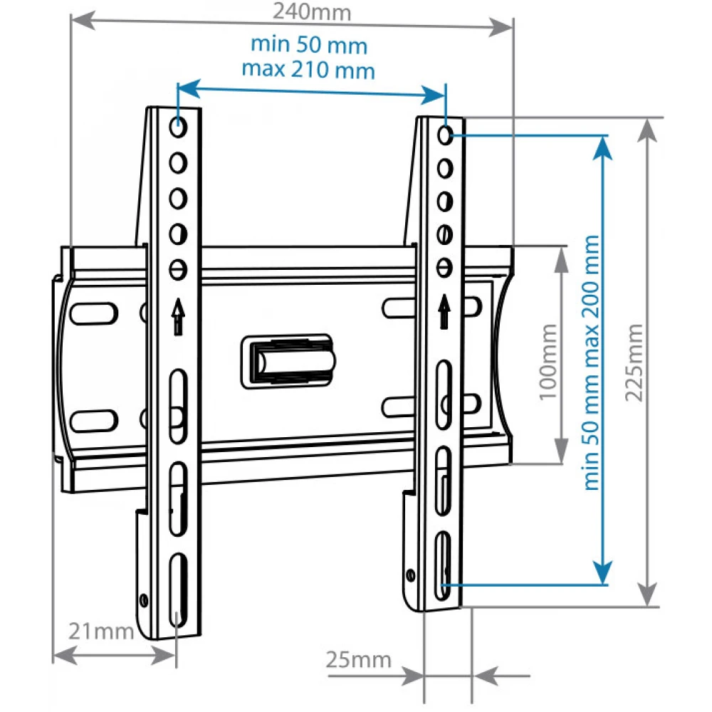 Кронштейн ARM MEDIA PLASMA-5 New Black - фото 2