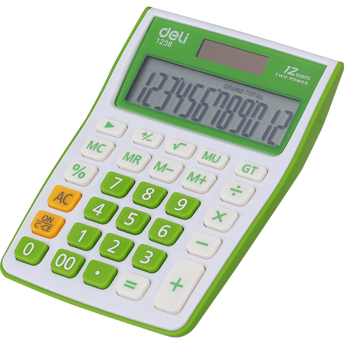 Калькулятор Deli E1238 Green